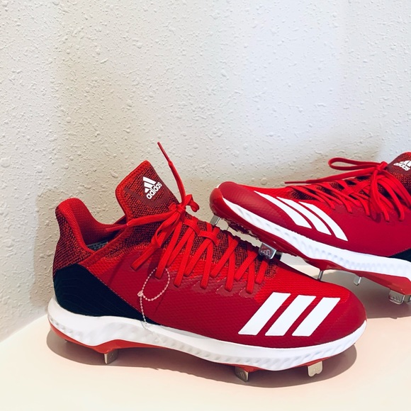 Adidas Men’s Icon Bounce Hybrid Red Baseball Cleats Size 12 NWT main image 9